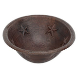 Alternative View of Premier Copper Products 19" Oval Copper Bathroom Sink, Oil Rubbed Bronze, LO19RSTDB