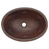 Alternative View of Premier Copper Products 19" Oval Copper Bathroom Sink, Oil Rubbed Bronze, LO19RSTDB