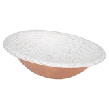 Premier Copper Products 19" x 14" Oval Drop In/Surface Mount Copper Bathroom Sink, Glazed White, 17 Gauge, LO19RWHT