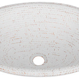 Premier Copper Products 19" x 14" Oval Drop In/Surface Mount Copper Bathroom Sink, Glazed White, 17 Gauge, LO19RWHT