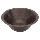 Alternative View of Premier Copper Products 20" Oval Copper Bathroom Sink, Oil Rubbed Bronze, LO20FDB