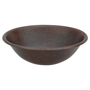 Alternate Image for Premier Copper Products 20" Oval Copper Bathroom Sink, Oil Rubbed Bronze, LO20RDB