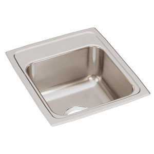 Alternate Image for Elkay Lustertone Classic 15" Rectangle Stainless Steel Bar/Prep Sink, Lustrous Satin, No Faucet Hole, LR15170