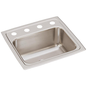 Alternate Image for Elkay Lustertone Classic 17" Drop In/Topmount Stainless Steel Kitchen Sink, Lustrous Satin, OS4 Faucet Holes, LR1716OS4