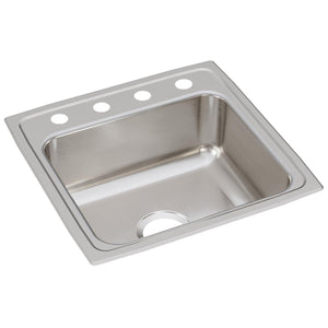 Alternate Image for Elkay Lustertone Classic 20" Drop In/Topmount Stainless Steel Kitchen Sink, Lustrous Satin, OS4 Faucet Holes, LR1919OS4