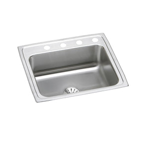 Alternate Image for Elkay Lustertone Classic 25" Drop In/Topmount Stainless Steel Kitchen Sink, Lustrous Satin, 1 Faucet Hole, Perfect Drain, LR2521PD1