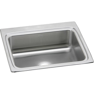 Alternate Image for Elkay Lustertone Classic 25" Drop In/Topmount Stainless Steel Kitchen Sink, Lustrous Satin, No Faucet Hole, LR25220