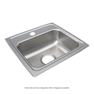 Alternate Image for Elkay Lustertone Classic 17" Drop In/Topmount Stainless Steel ADA Kitchen Sink, Lustrous Satin, MR2 Faucet Holes, LRAD171660MR2
