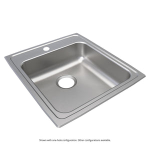 Alternate Image for Elkay Lustertone Classic 20" Drop In/Topmount Stainless Steel ADA Kitchen Sink, Lustrous Satin, 2 Faucet Holes, LRAD2022552