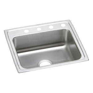 Alternate Image for Elkay Lustertone Classic 25" Drop In/Topmount Stainless Steel ADA Kitchen Sink, Lustrous Satin, 3 Faucet Holes, LRADQ2521403
