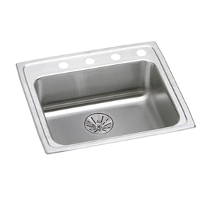 Alternate Image for Elkay Lustertone Classic 25" Drop In/Topmount Stainless Steel ADA Kitchen Sink, Lustrous Satin, 3 Faucet Holes, Perfect Drain, LRAD252165PD3