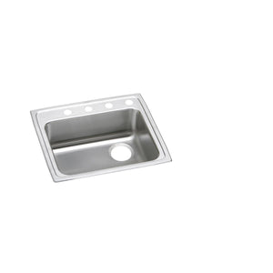 Alternate Image for Elkay Lustertone Classic 25" Drop In/Topmount Stainless Steel ADA Kitchen Sink, Lustrous Satin, 1 Faucet Hole, LRAD252155R1