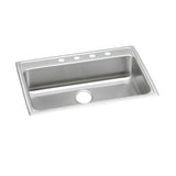 Elkay Lustertone Classic 31" Drop In/Topmount Stainless Steel ADA Kitchen Sink, Lustrous Satin, MR2 Faucet Holes, LRAD312250MR2