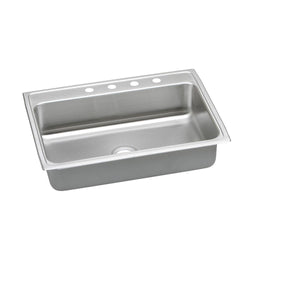 Alternate Image for Elkay Lustertone Classic 31" Drop In/Topmount Stainless Steel ADA Kitchen Sink, Lustrous Satin, 2 Faucet Holes, LRADQ3122652