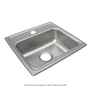 Alternate Image for Elkay Lustertone Classic 19" Drop In/Topmount Stainless Steel ADA Kitchen Sink, Lustrous Satin, No Faucet Hole, LRADQ1918600
