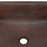 Alternative View of Premier Copper Products 19" Rectangle Copper Bathroom Sink, Oil Rubbed Bronze, LREC19DB