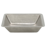 Main Image of Premier Copper Products 19" Rectangle Copper Bathroom Sink, Nickel, LREC19EN