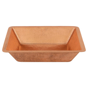 Alternate Image for Premier Copper Products 19" Rectangle Copper Bathroom Sink, Polished Copper, LREC19PC