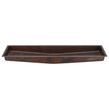 Main Image of Premier Copper Products 60" Rectangle Copper Bathroom Sink, Oil Rubbed Bronze, LREC60DB