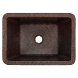 Alternative View of Premier Copper Products 17" Rectangle Copper Bathroom Sink, Oil Rubbed Bronze, LRECDB