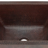 Alternative View of Premier Copper Products 17" Rectangle Copper Bathroom Sink, Oil Rubbed Bronze, LRECDB