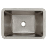 Alternative View of Premier Copper Products 17" Rectangle Copper Bathroom Sink, Nickel, LRECEN