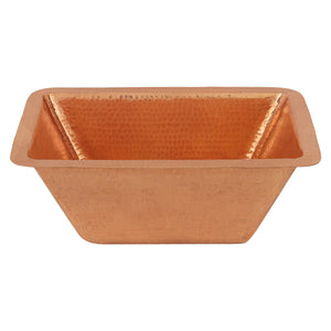 Alternate Image for Premier Copper Products 17" Rectangle Copper Bathroom Sink, Polished Copper, LRECPC
