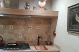 Installation Image of Premier Copper Products 17" Rectangle Copper Bathroom Sink, Polished Copper, LRECPC