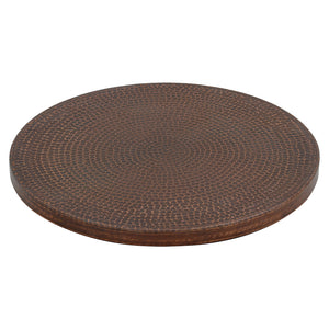 Alternate Image for Premier Copper Products 18" Hammered Copper Lazy Susan, Oil Rubbed Bronze, LS18DB