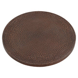 Premier Copper Products 18" Hammered Copper Lazy Susan, Oil Rubbed Bronze, LS18DB