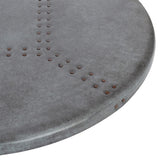 Premier Copper Products 18" Zinc Lazy Susan, Zinc and MDF, 20 Gauge, Silver, LS18Z