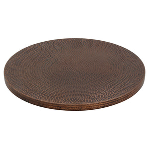 Alternate Image for Premier Copper Products 20" Hammered Copper Lazy Susan, Oil Rubbed Bronze, LS20DB