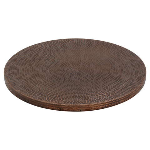 Premier Copper Products 20" Hammered Copper Lazy Susan, Oil Rubbed Bronze, LS20DB