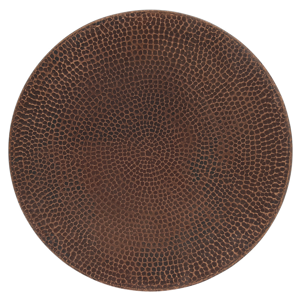 Premier Copper Products 20" Hammered Copper Lazy Susan, Oil Rubbed Bronze, LS20DB