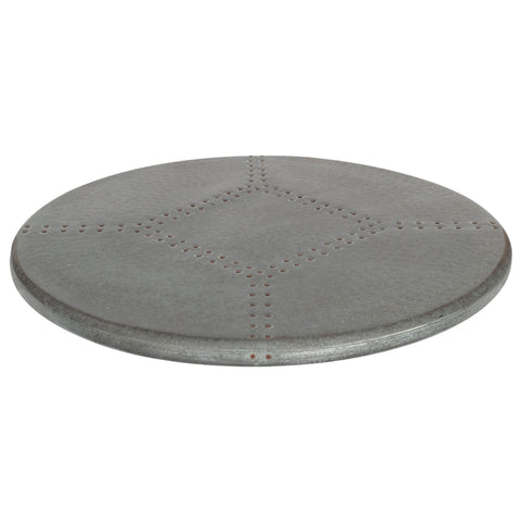 Premier Copper Products 20" Zinc Lazy Susan, Zinc and MDF, 20 Gauge, Silver, LS20Z