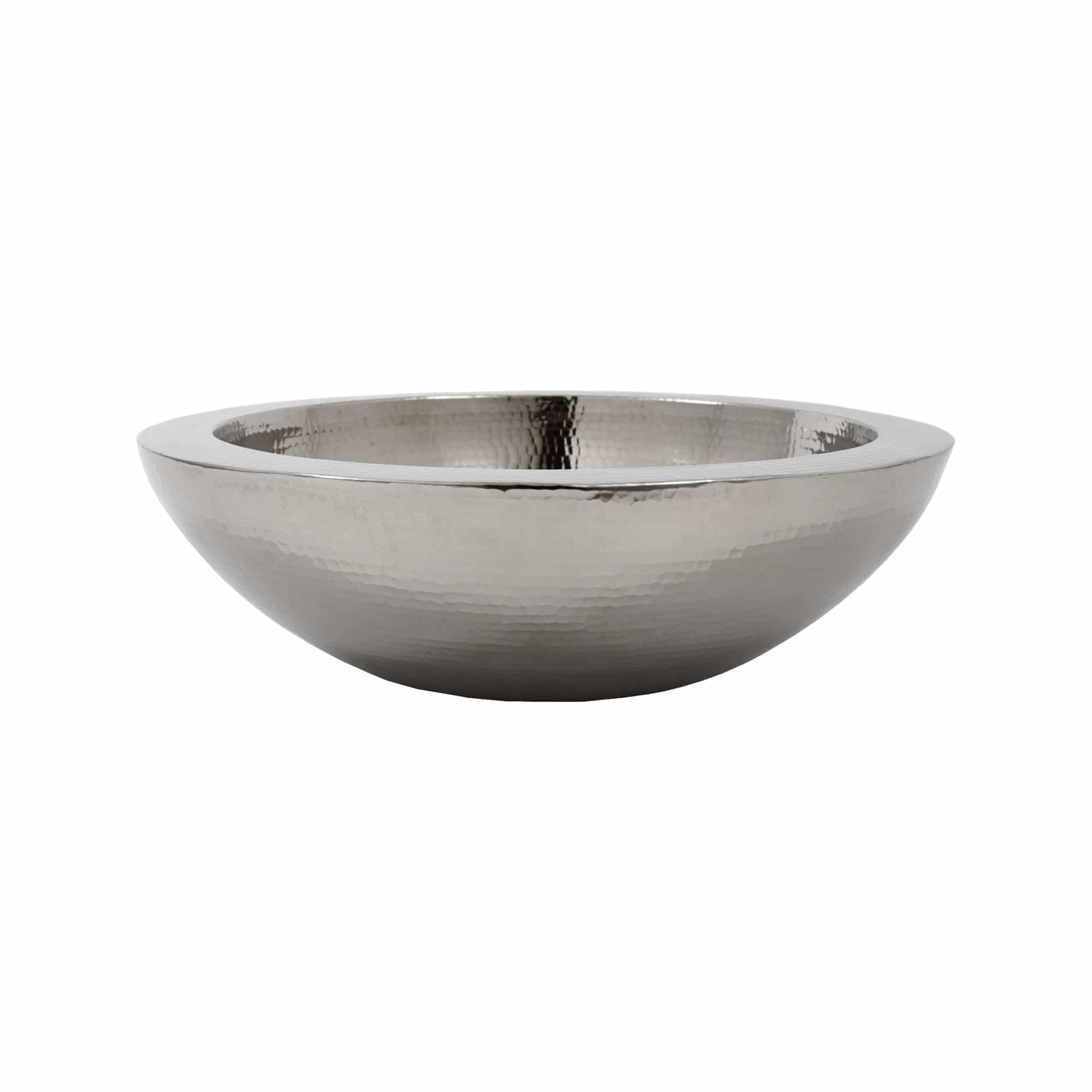 Native Trails Laguna 16" Round Vessel Nickel Bathroom Sink, Polished Nickel, CPS855 Product Image