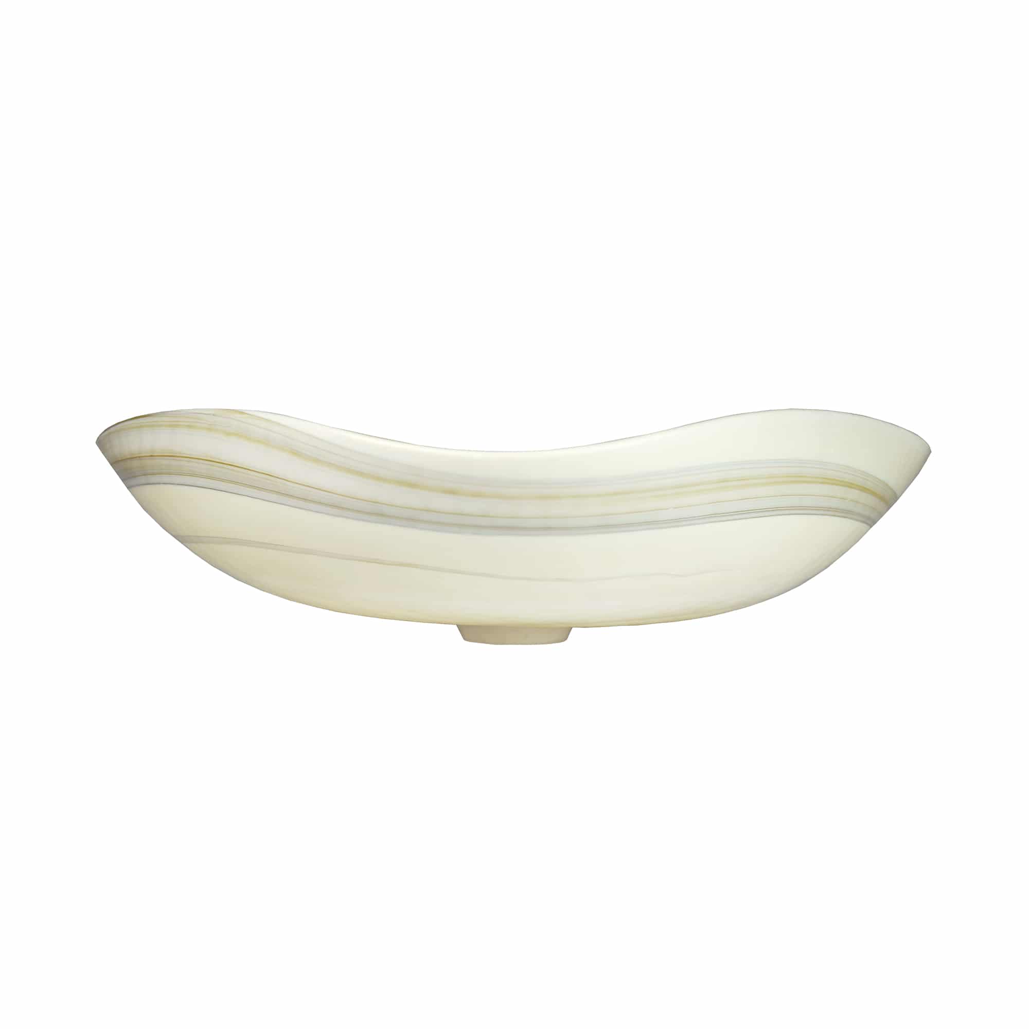 Native Trails Murano 15" Rounded-Square Glass Vessel Bathroom Sink, Abalone, MG1515-AE
