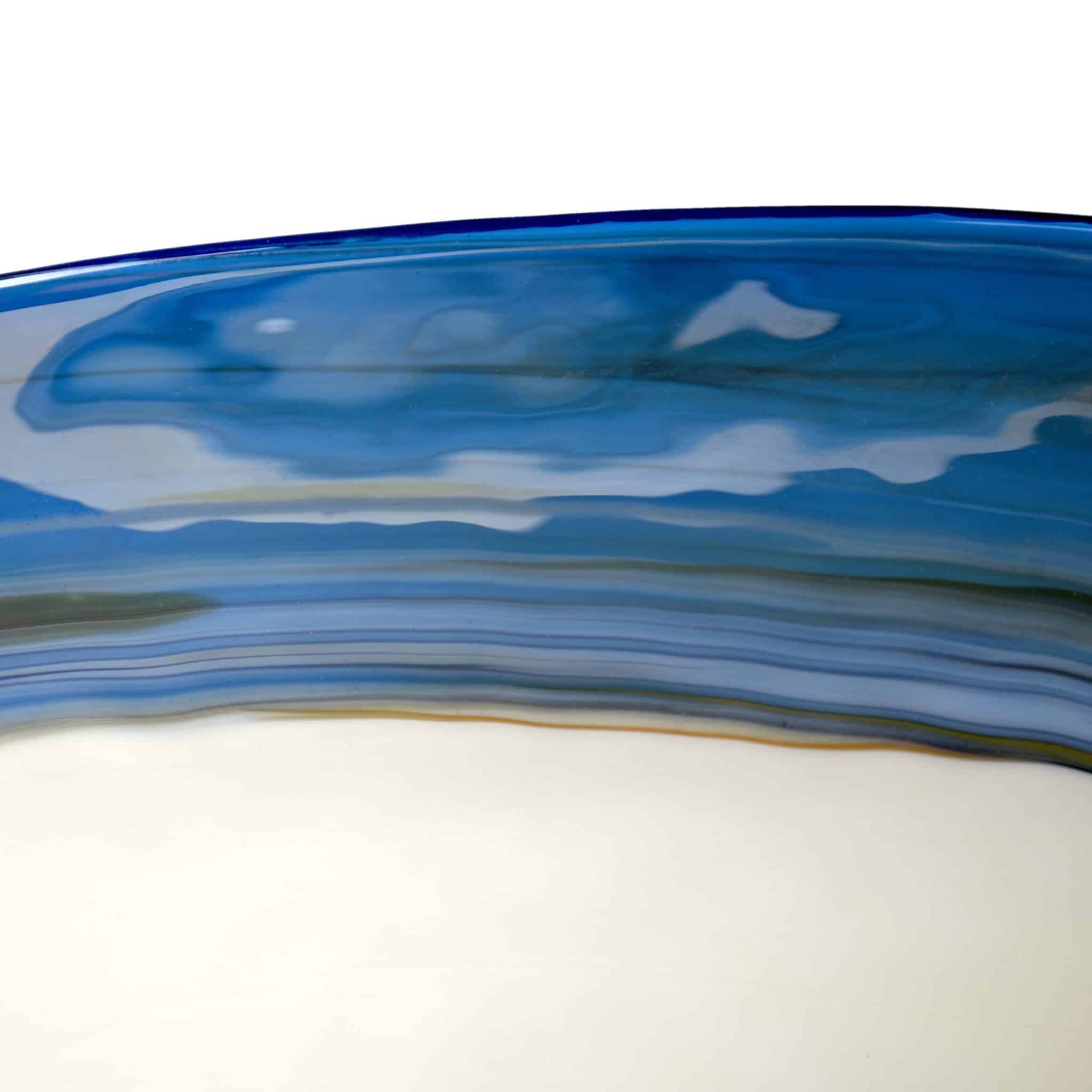 Native Trails Murano 14.75" x 14.75" Round Vessel Glass Bathroom Sink, Marina, MG1515-MA