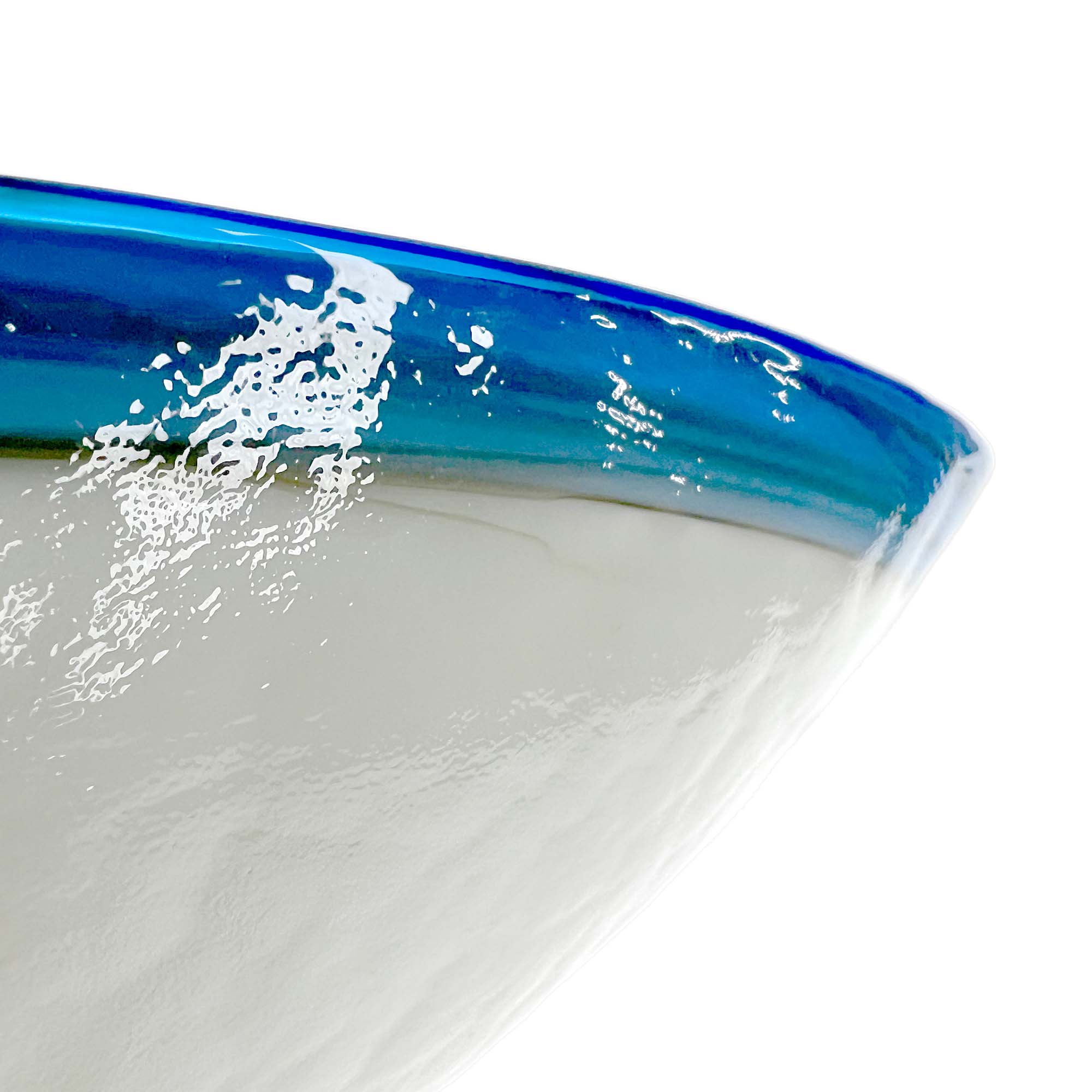 Native Trails Murano 14.75" x 14.75" Round Vessel Glass Bathroom Sink, Marina, MG1515-MA