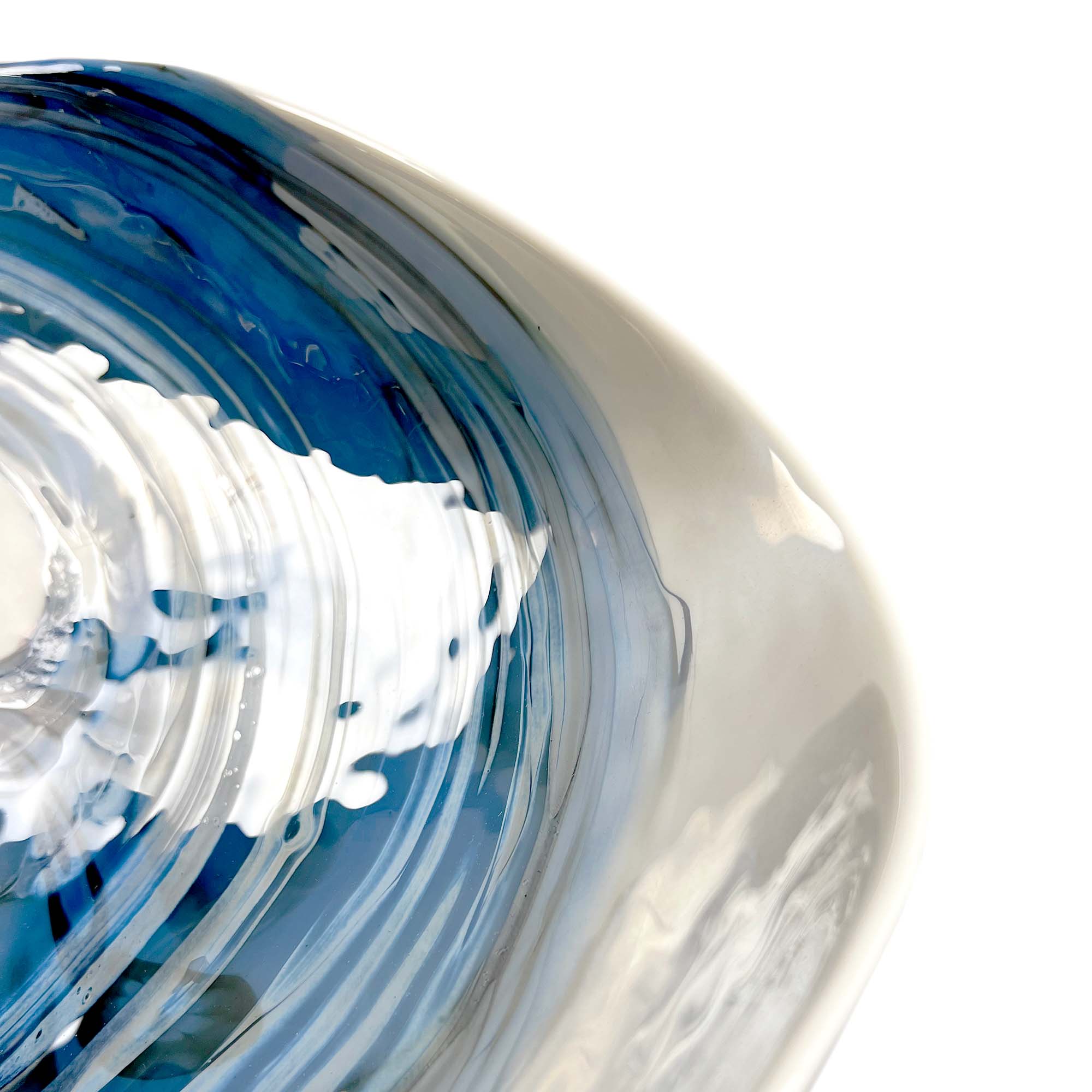 Native Trails Murano 14.75" x 14.75" Round Vessel Glass Bathroom Sink, Marina, MG1515-MA