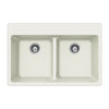 Houzer Quartztone 33 inch Cloud Granite Composite Drop-in Topmount 50/50 Double Bowl Kitchen Sink - M-200 CLOUD