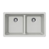 Houzer Quartztone 33 inch Thunder Granite Composite Undermount 50/50 Double Bowl Kitchen Sink - M-200U THUNDER