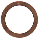 Premier Copper Products 34" Round Hammered Copper Mirror in Rustic Bronze, Copper and Plywood, 18 Gauge, MFR3434RB