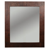 Main Image of Premier Copper Products 36" Hand Hammered Rectangle Copper Mirror with Tree Design, MFREC3631-TR