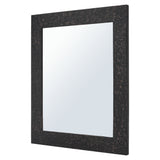 Premier Copper Products 36" Rectangle Hammered Copper Mirror in Glazed Black, Copper and Plywood, 18 Gauge, MFREC3631BLK