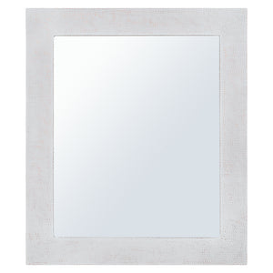 Alternate Image for Premier Copper Products 36" Rectangle Hammered Copper Mirror in Glazed White, Copper and Plywood, 18 Gauge, MFREC3631WHT
