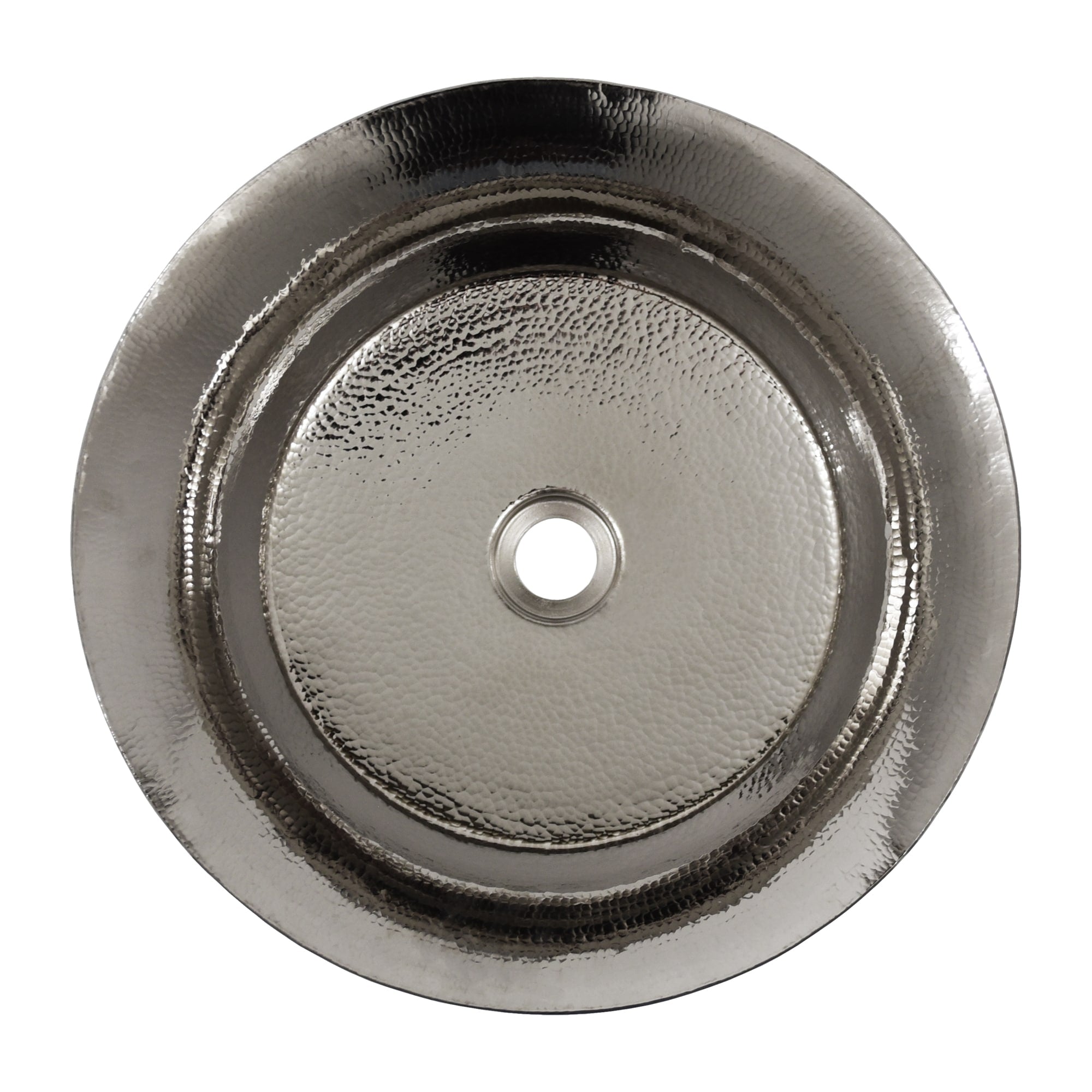 Native Trails Maestro 16.25" Round Vessel Nickel Bathroom Sink, Polished Nickel, CPS871 Product Image