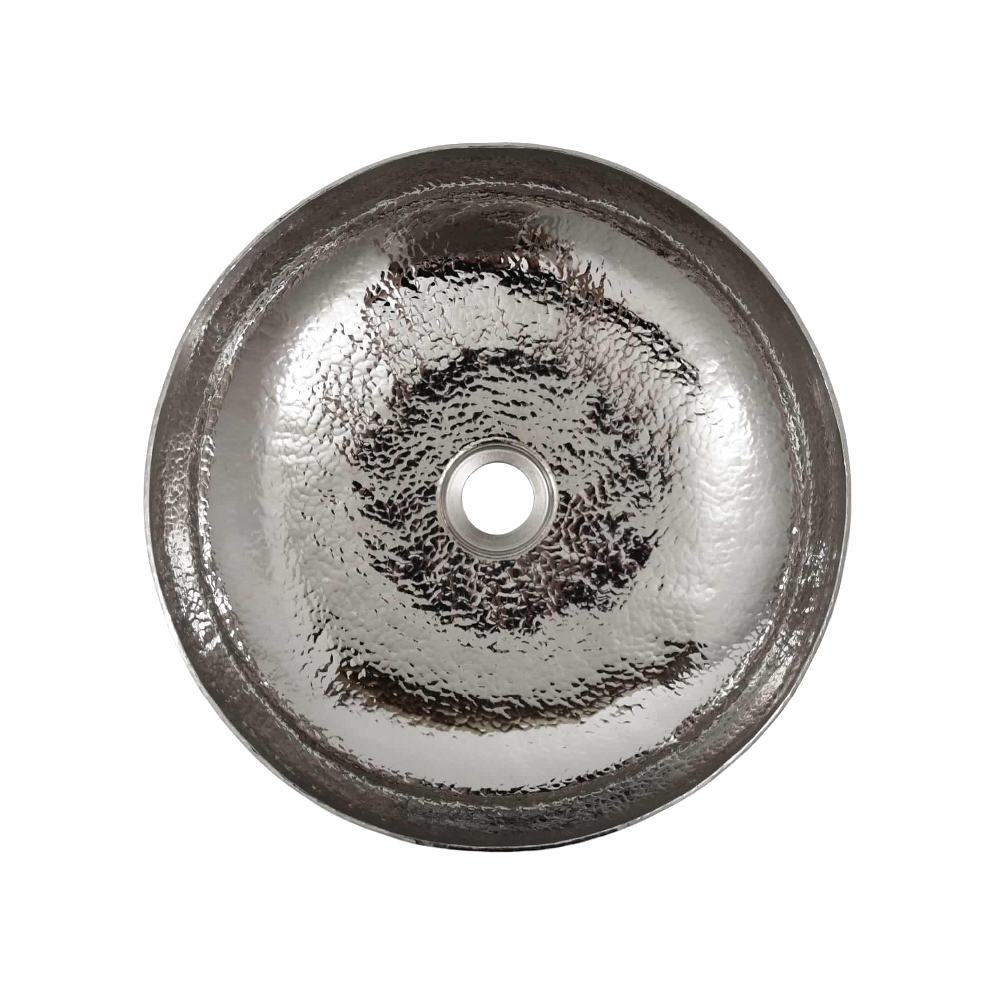 Native Trails Maestro 14.5" Round Vessel Nickel Bathroom Sink, Polished Nickel, CPS883 Product Image