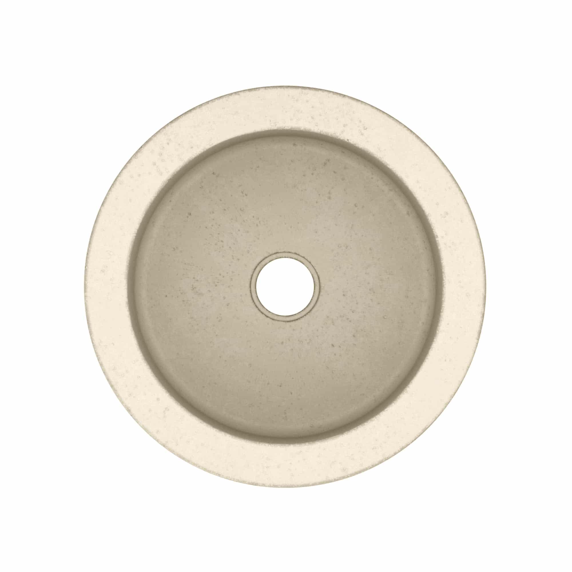 Native Trails Malibu 14" Round NativeStone Concrete Bar/Prep Sink, Sand, NSB1407-D Product Image