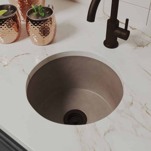 Alternate Image for Native Trails Malibu 14" NativeStone Concrete Bar/Prep Sink, Earth, NSB1407-E